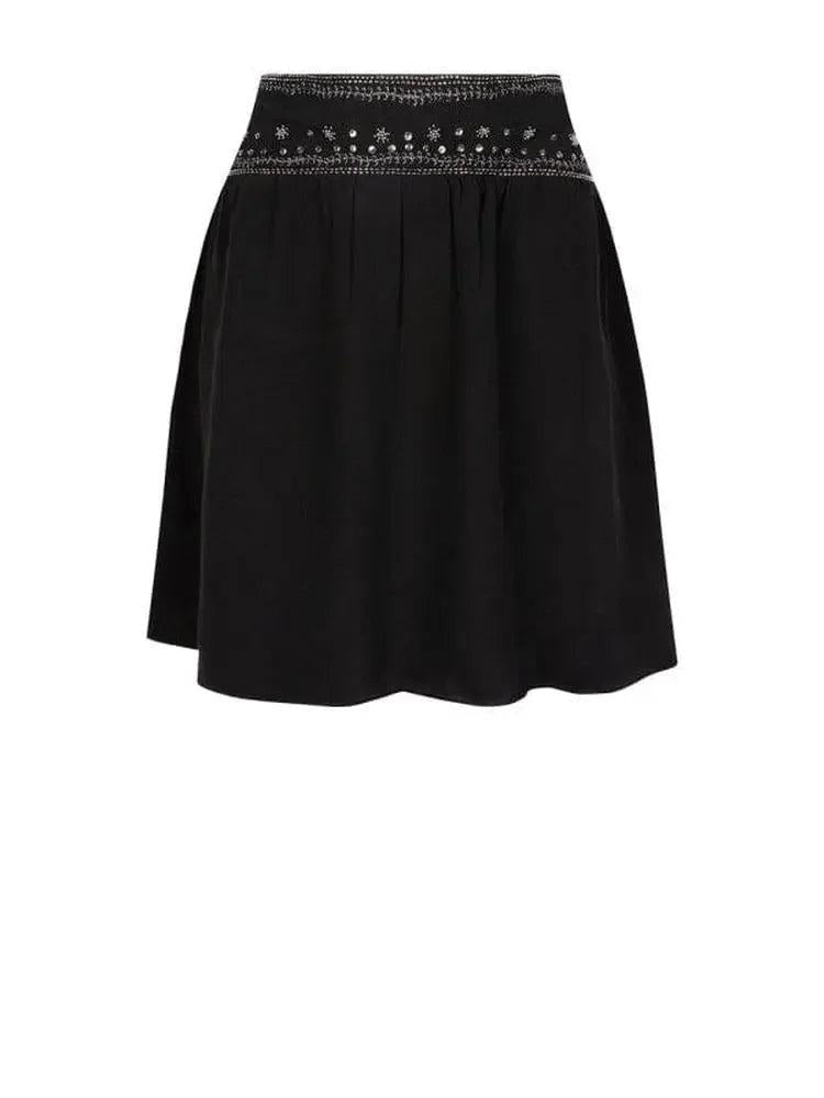 Rock aus Viskose Krepp-Georgette-Dante6-HEIDA Fashion