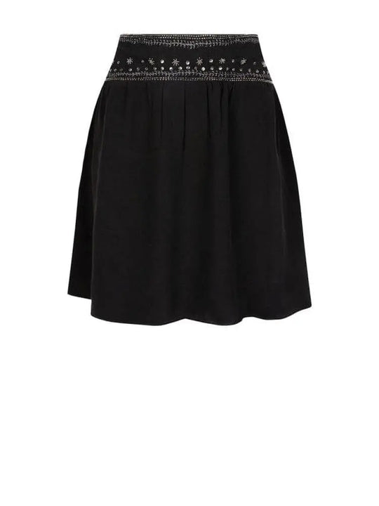 Rock aus Viskose Krepp-Georgette-Dante6-HEIDA Fashion