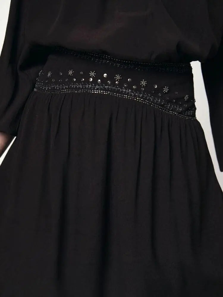 Rock aus Viskose Krepp-Georgette-Dante6-HEIDA Fashion