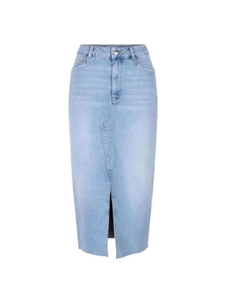 Midi-Jeansrock mit langem Schlitz-Dante6-HEIDA Fashion