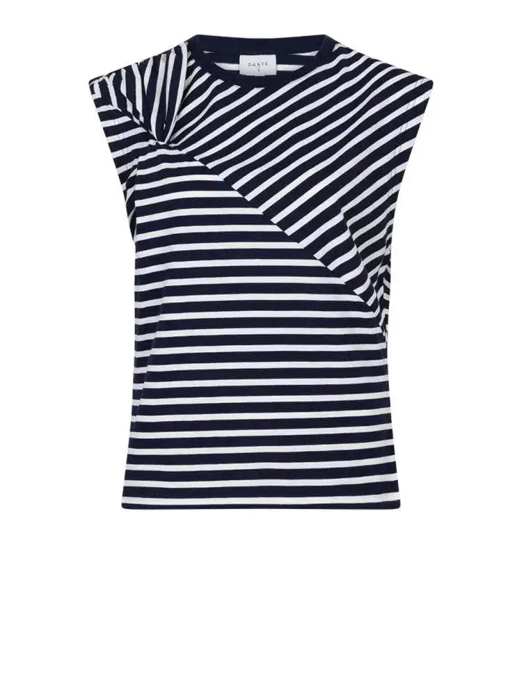 Entdecke unser einzigarGestreiftes Top Dash in Sapphire Blue (Biobaumwolle)-Dante6-HEIDA Fashion