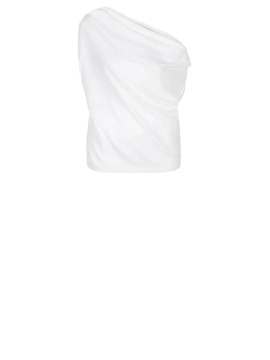 Soroko asymetrisches Top in Butter Creme-Dante6-HEIDA Fashion