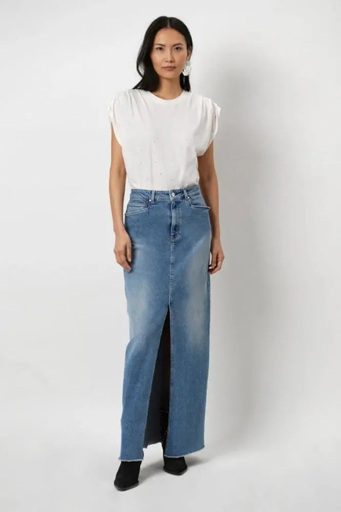 T-Shirt mit Strasssteinen von Dante 6-Dante6-HEIDA Fashion