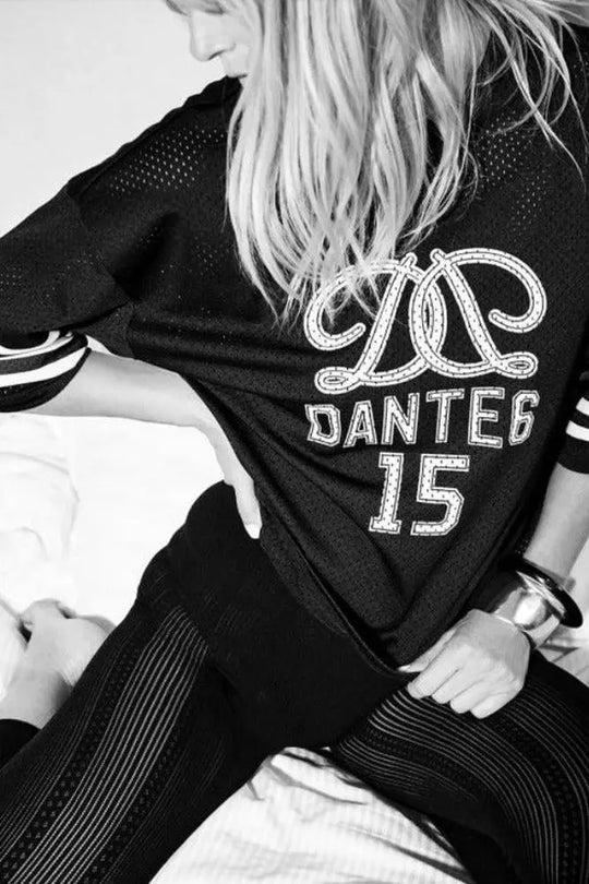 Dante6-Dax oversized Mesh-T-Shirt mit Logo-Dante6-HEIDA Fashion