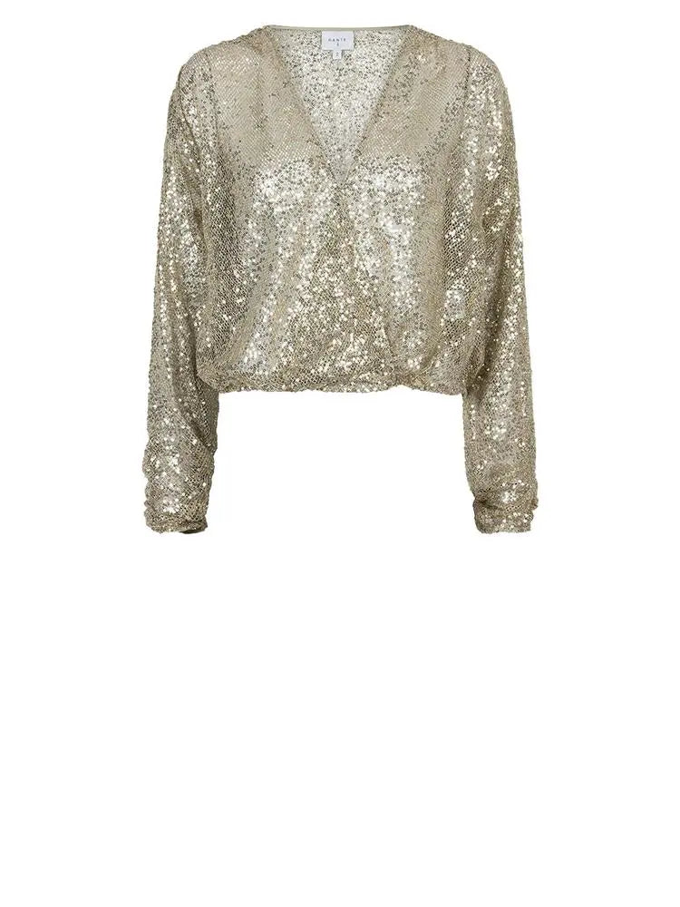 Dante6-Crazyabout Wickeltop mit Pailletten-Dante6-HEIDA Fashion