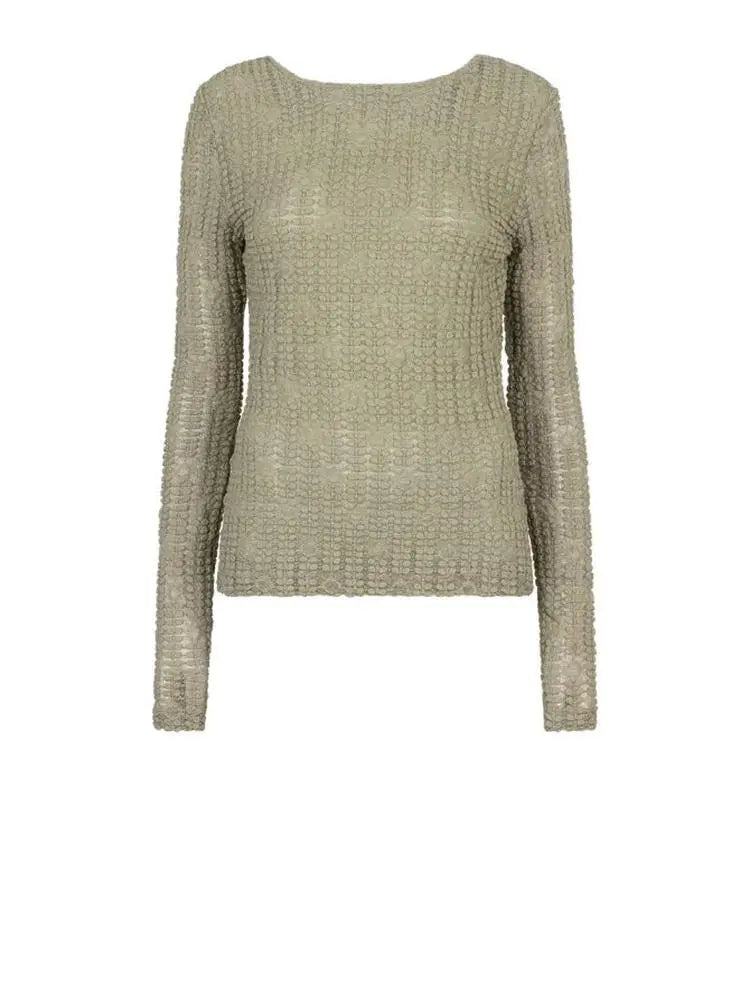 Dante6 Tailliertes Spitzen-Top Ellis in Sunlit Grass-Dante6-HEIDA Fashion