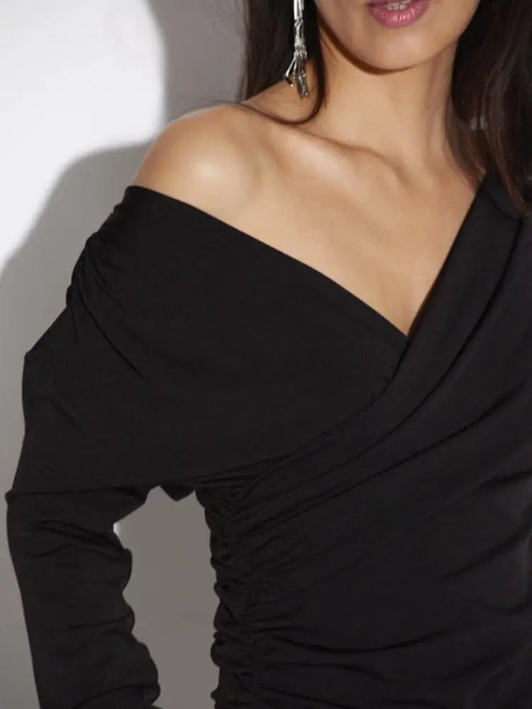 Dante6-Acolin V-Ausschnitt-Top mit Drapierung-Dante6-HEIDA Fashion