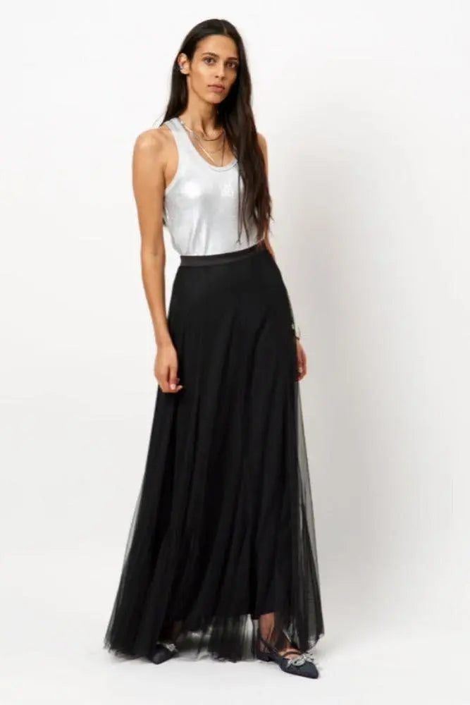 Dante6-Zora Metallic Logo Tanktop-Dante6-HEIDA Fashion