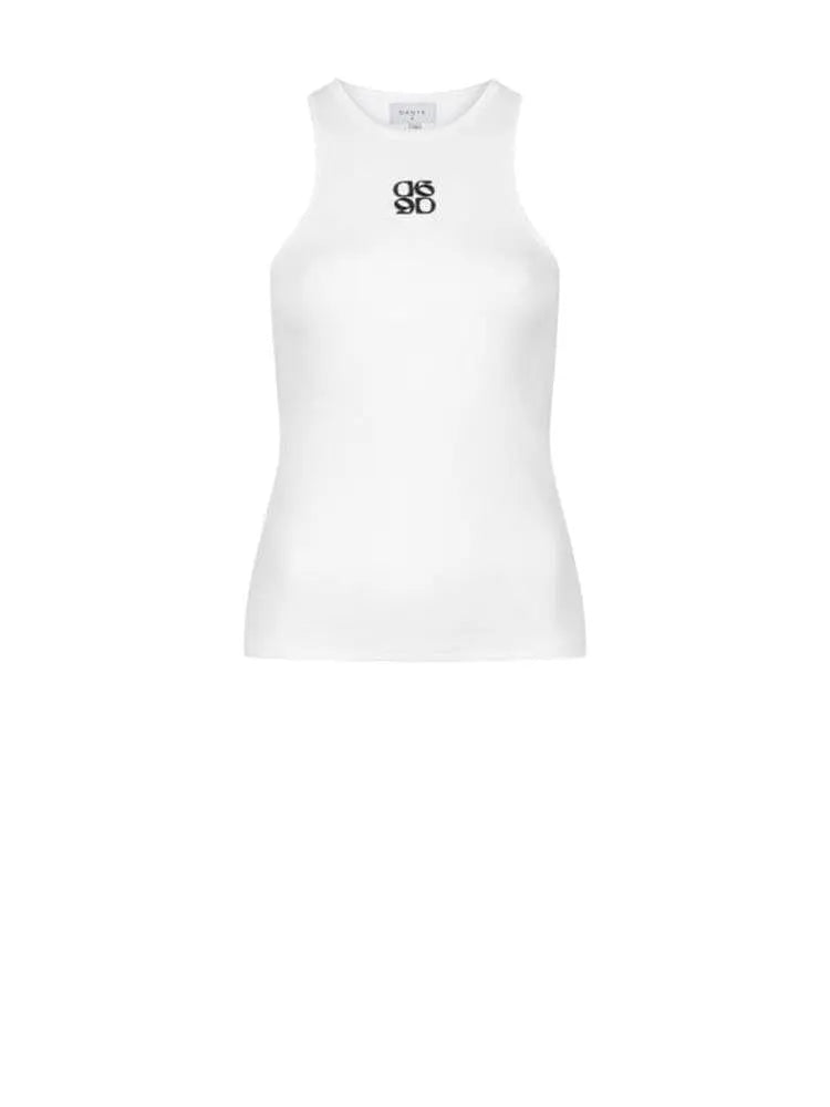 Dante6 weißes Logo-Tanktop-Dante6-HEIDA Fashion