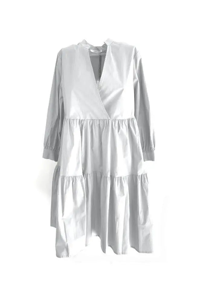 Kurzes Kleid aus Popeline, weiß-Gaudi-HEIDA Fashion