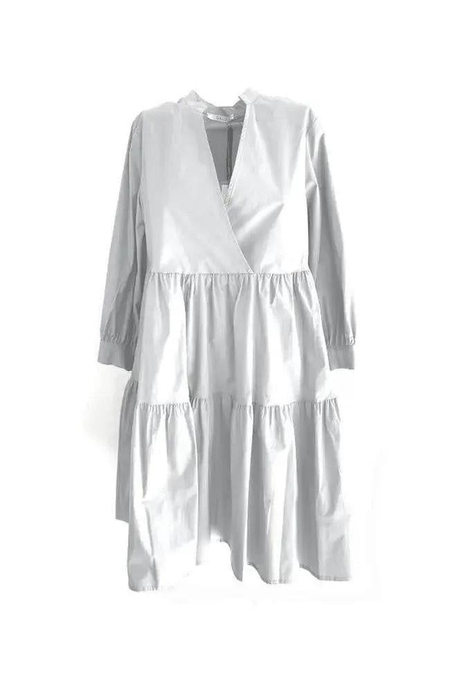 Kurzes Kleid aus Popeline, weiß-Gaudi-HEIDA Fashion