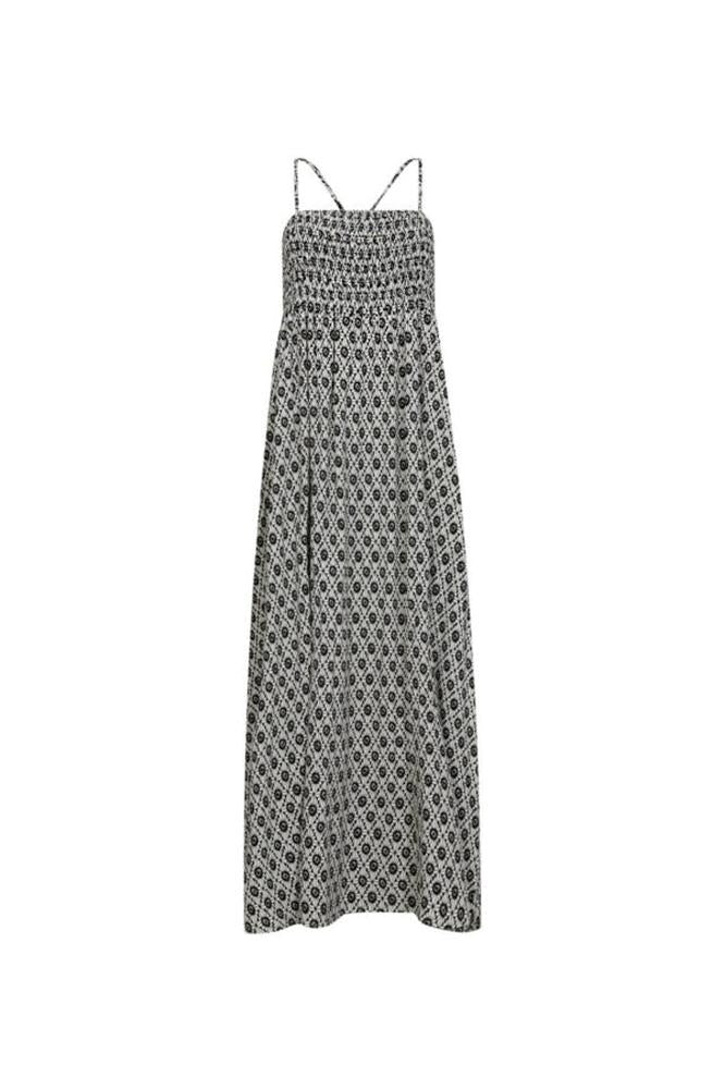 Leichtes Offwhite-Schwarz Kleid von Co'couture