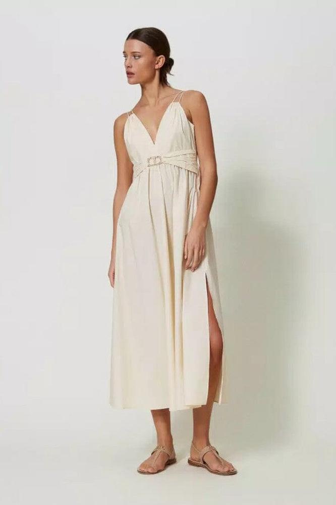 Maxikleid aus Baumwollpopeline