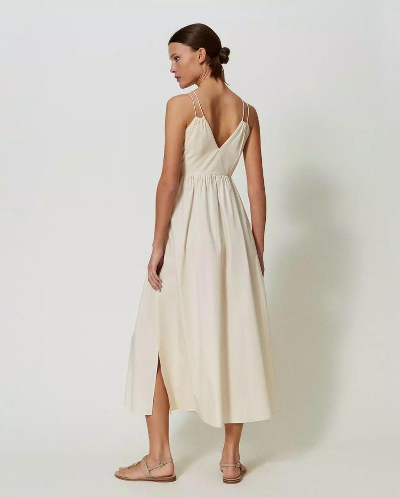 Maxikleid aus Baumwollpopeline