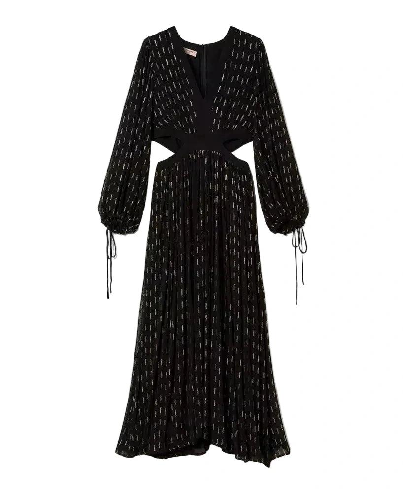 Maxikleid aus Georgette mit Stickerei von TWINSET