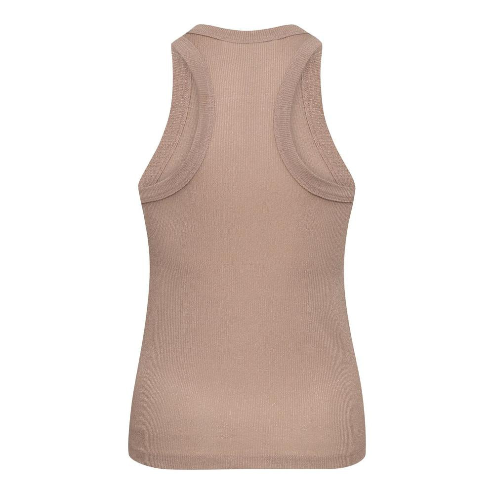 Nudefarbenes Tanktop