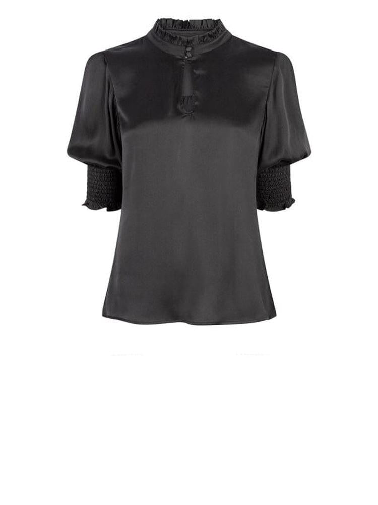 Oberteil aus elastischer Seidenmischung