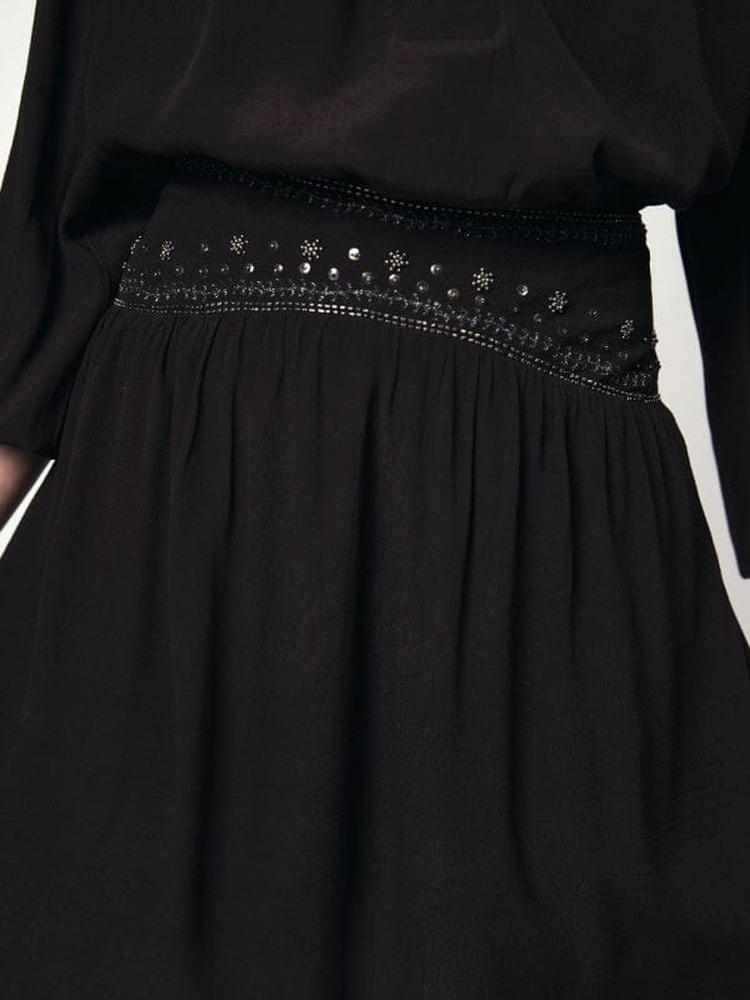 Rock aus Viskose Krepp-Georgette