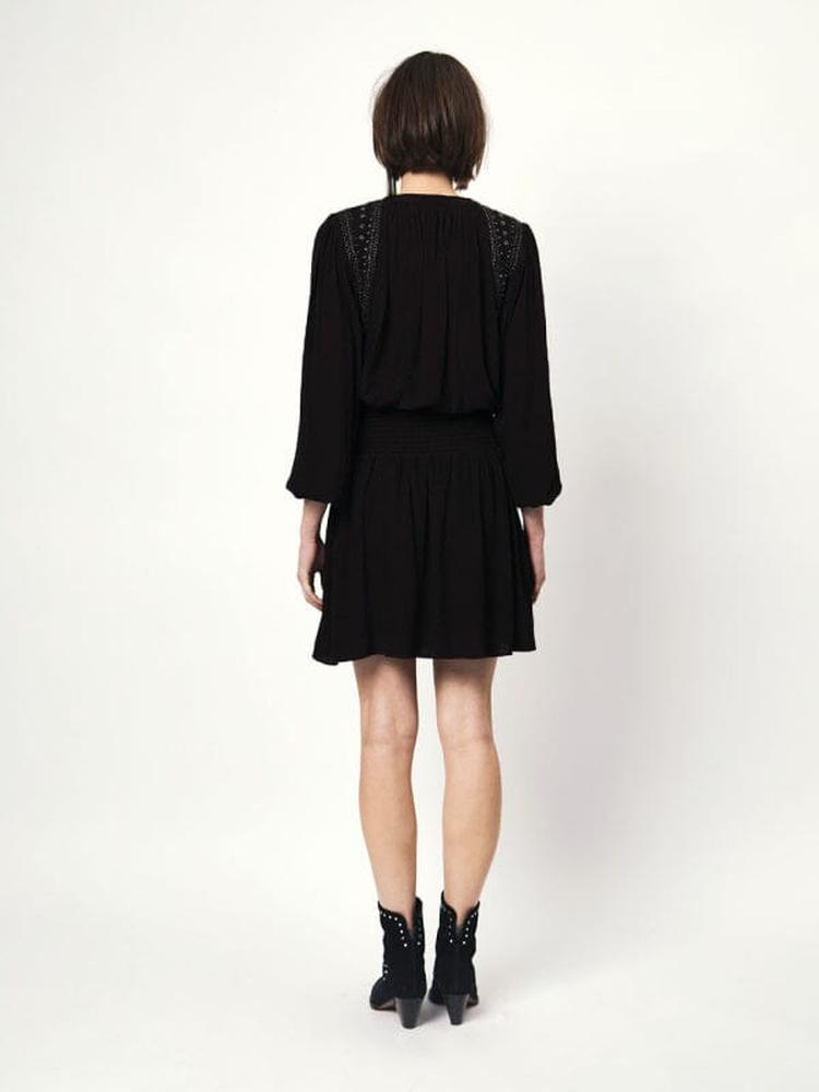 Rock aus Viskose Krepp-Georgette