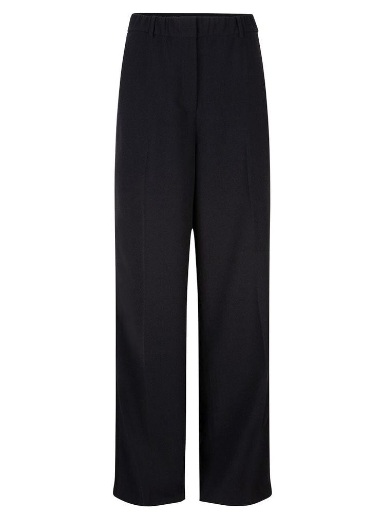 Schwarze Anzughose mit Satinstreifen