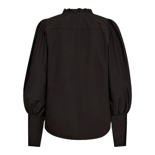 Schwarze Baumwollbluse von Co'couture