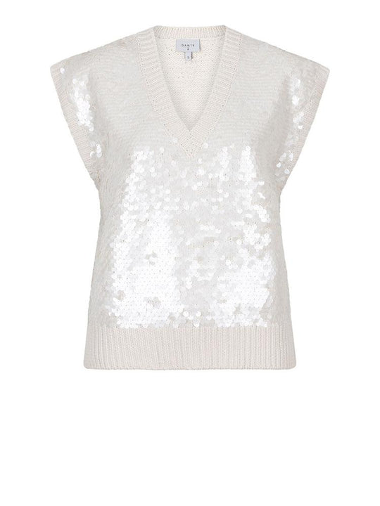 Dante6 Ezra Sequins Sweater in Butter Cream