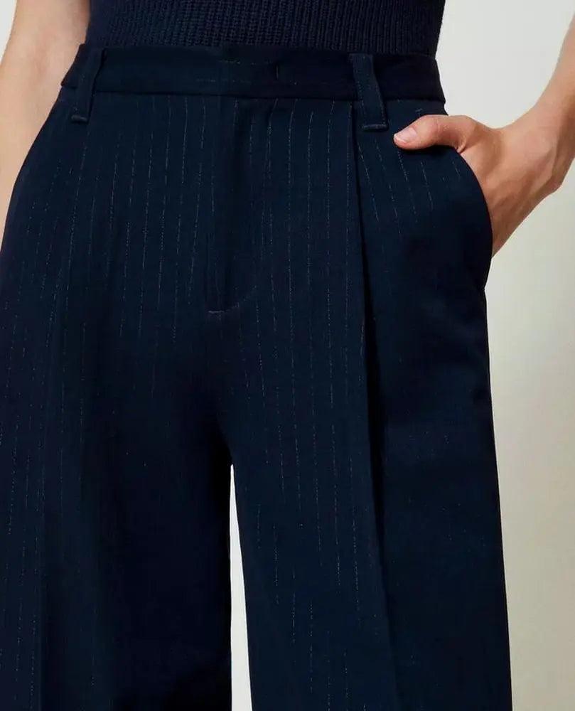 Palzzohose mit Nadelstreifen-TWINSET-HEIDA Fashion