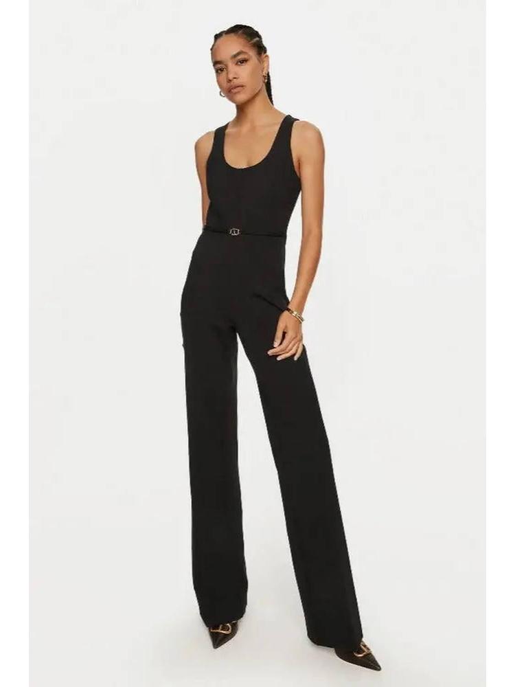 Jumpsuit aus Milano-Strick und einer Viskose-Stretch-Mischung-TWINSET-HEIDA Fashion