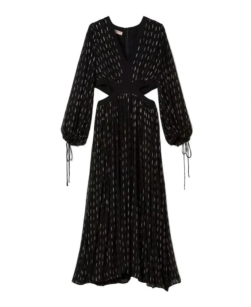 Maxikleid aus Georgette mit Stickerei von TWINSET-TWINSET-HEIDA Fashion