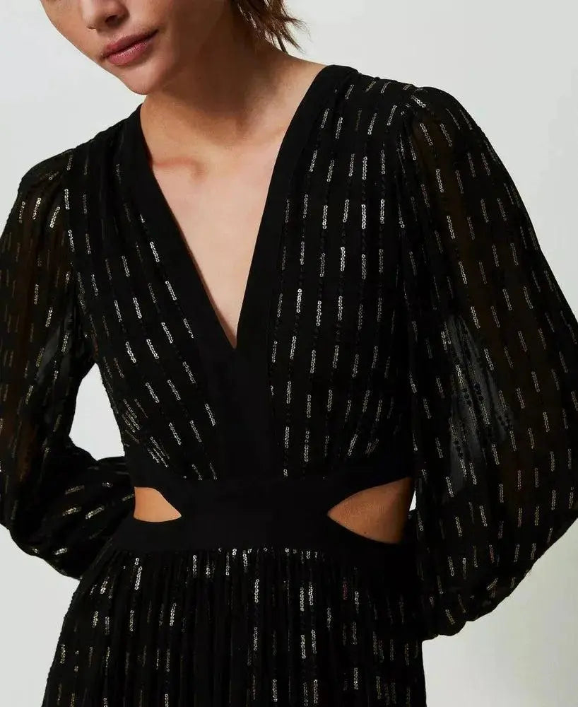 Maxikleid aus Georgette mit Stickerei von TWINSET-TWINSET-HEIDA Fashion