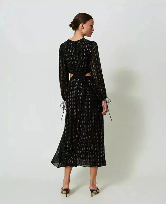 Maxikleid aus Georgette mit Stickerei von TWINSET-TWINSET-HEIDA Fashion