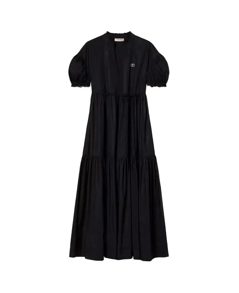 Maxikleid aus Stretchpopeline-TWINSET-HEIDA Fashion