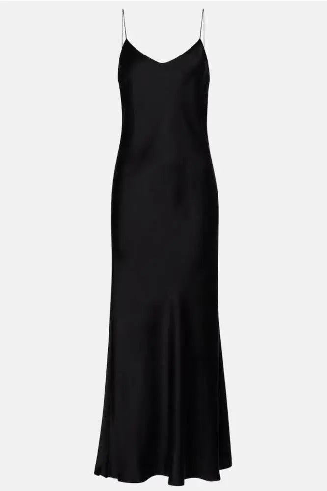 Schwarzes Slipdress mit von der Marke TWINSET-TWINSET-HEIDA Fashion