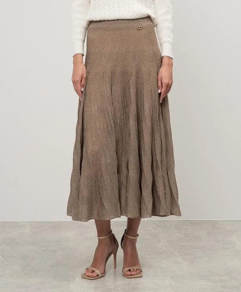 Plisseerock aus Lurexgarn-TWINSET-HEIDA Fashion