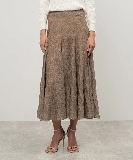 Plisseerock aus Lurexgarn-TWINSET-HEIDA Fashion