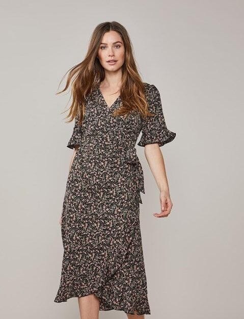 Wrap Dress mit Blumenmuster Kleid Summum Woman 